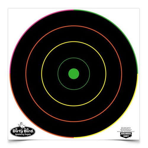 B/c Target Dirty Bird 12"multi - -color Bull's-eye 10 Targets
