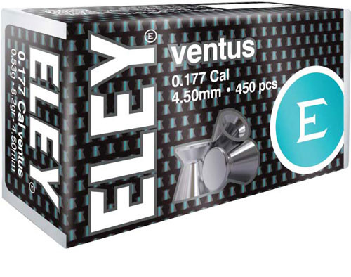 Eley Ventus Pellets .177 - 4.50mm 8.2 Grains 450-pack
