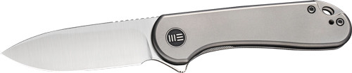 We Knife Elementum 2.96" Gray - Titanium/satin 20cv Frame Lock