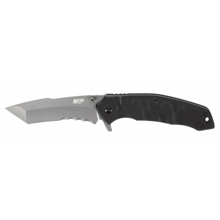 S&w Knife M&p Special Ops 4" - Tanto 4 Spring Assist Black