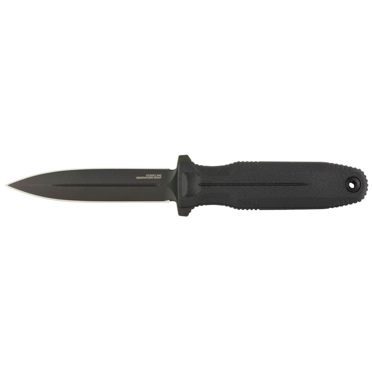 Sog Knife Pentagon Fx Blackout - 4.77" Dbl Edge Blade Blackout