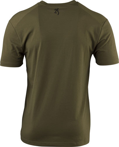 Browning Ss Perf Camp Shirt - Mule Deer Logo Green X-large*