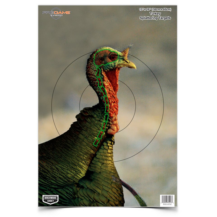 B/c Target Pregame 12"x18" - Turkey 8 Targets