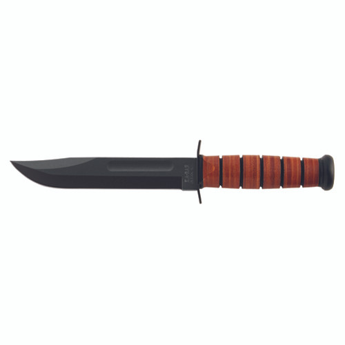 Ka-bar Fighting/utility Knife - 7" W/leather Sheath Us Navy
