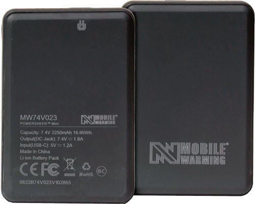  Mobile Warming 7.4v Battery & - Cable Black W/usb 2350mah 