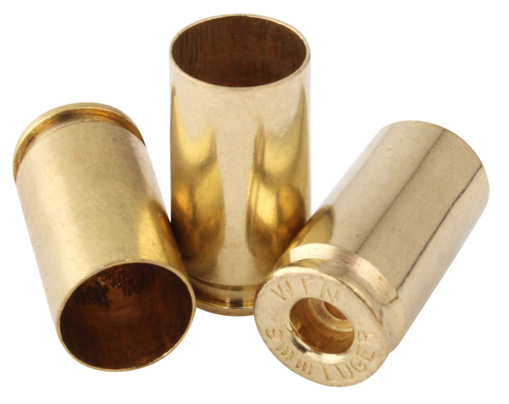 Top Brass Once Fired Unprimed - Brass 9mm 250ct Pouch