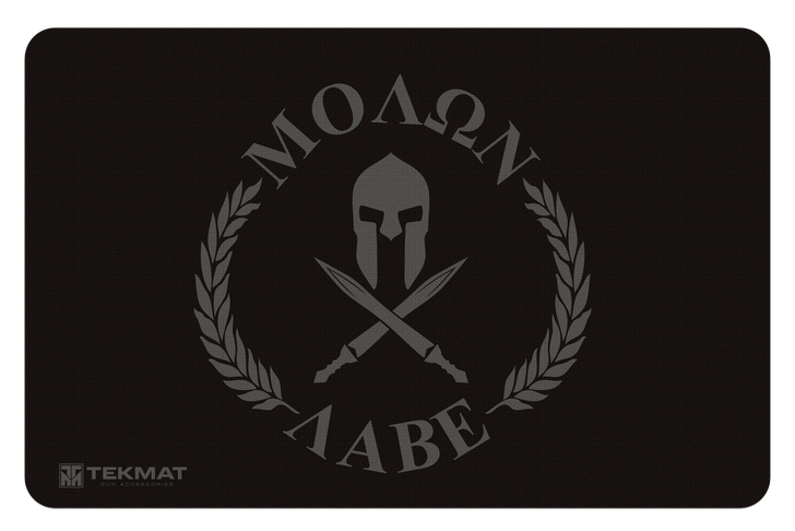 Tekmat Armorers Bench Mat - 11"x17" Molon Labe Flag