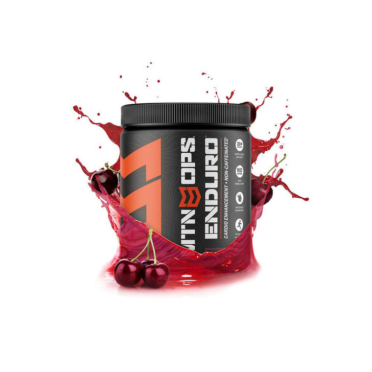 MTN OPS Enduro - Non-caffeinated Cardio Enhancement, Black Cherry, 30 Servings 