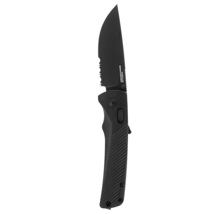 SOG KNIVES Flash At Knife - Blackout, Drop Point, Combination Edge, 3.45" Blade 