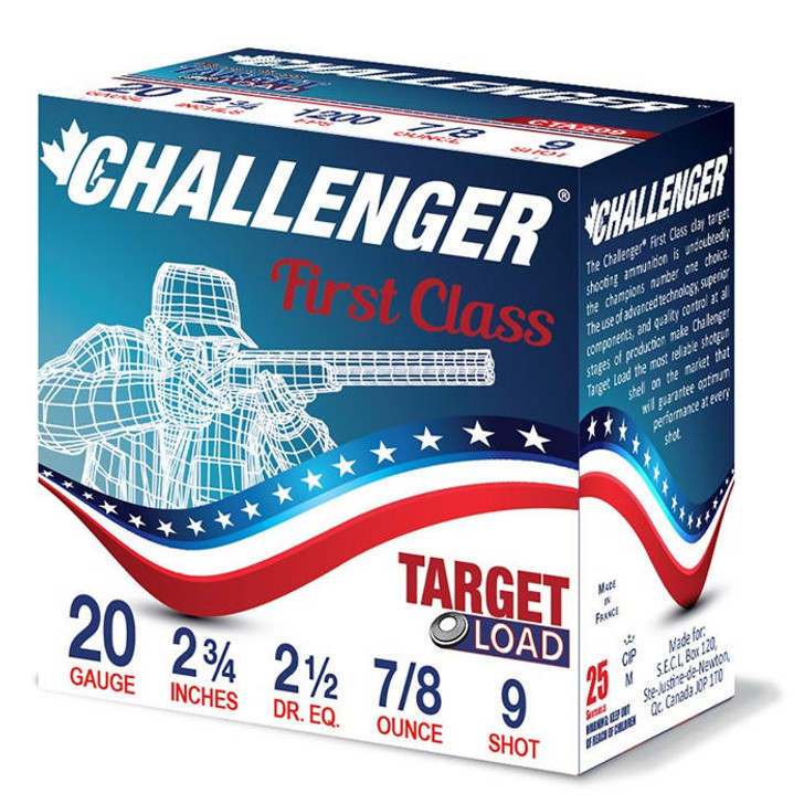 Challenger Ammo Challenger First Class 20ga 7/8oz #9 (cta209) 