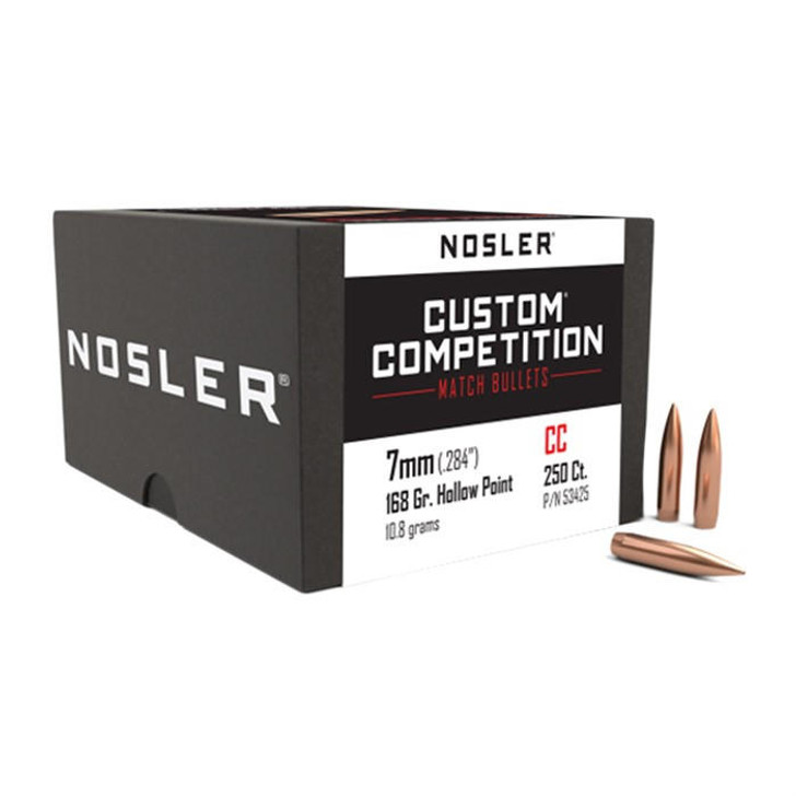 Nosler, Inc. 7mm (0.284'') 168gr Hollow Point Boat Tail 250/box 