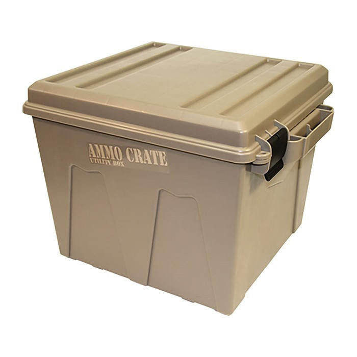 MTM Case-Gard Ammo Crate Large Utility Box Polymer Dark Earth 