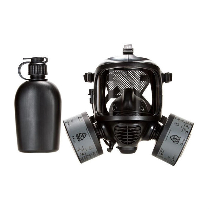 Mira Safety Cm-6m Tact Gas Mask-full Face Respirator W/drink System 