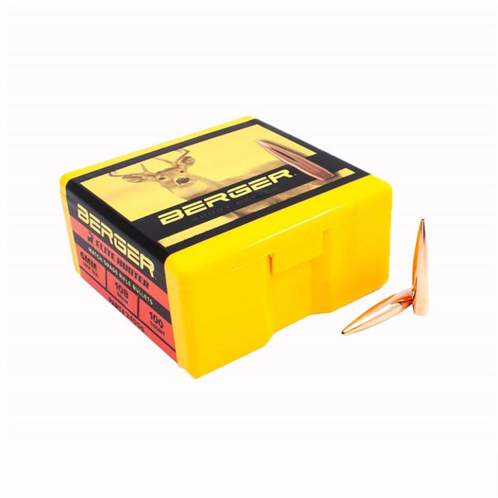 Berger Bullets 6mm (0.243'') 108gr Elite Hunter 100/box 