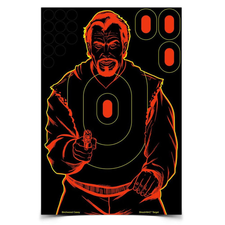 Birchwood Casey Shoot-n-c 12" X 18" Bad Guy Target, 12 Targets 