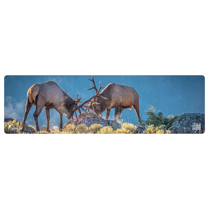 CERUS GEAR Elk Rut Wildlife Magnum Gun Mat - Full Color, 14&rdquo; X 48&rdquo; 