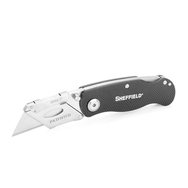 Sheffield Ultimate Lock Back Utility Knife - Black 