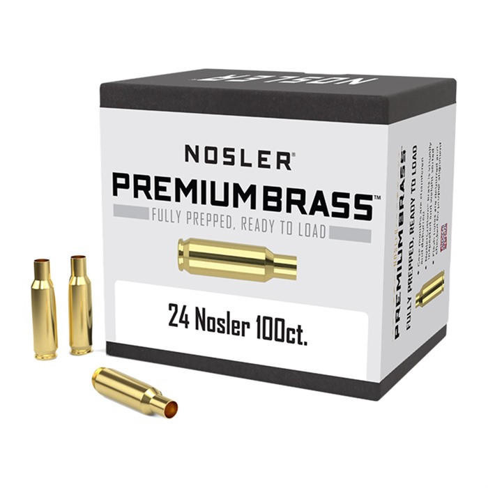 Nosler, Inc. 24 Nosler Brass Case 100/box 
