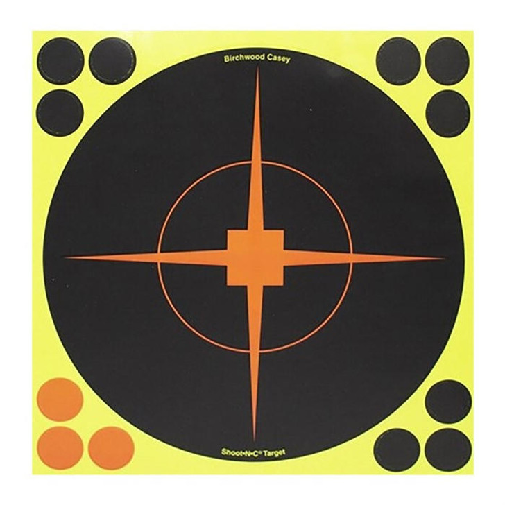Birchwood Casey Shoot-n-c 8'' Bullseye Target With Resealable Pack 25pk 