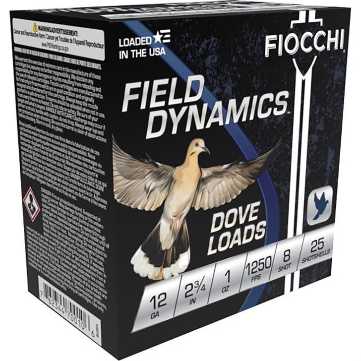 Fiocchi Ammunition 12ga 2-3/4'' 1oz #8 25/box 