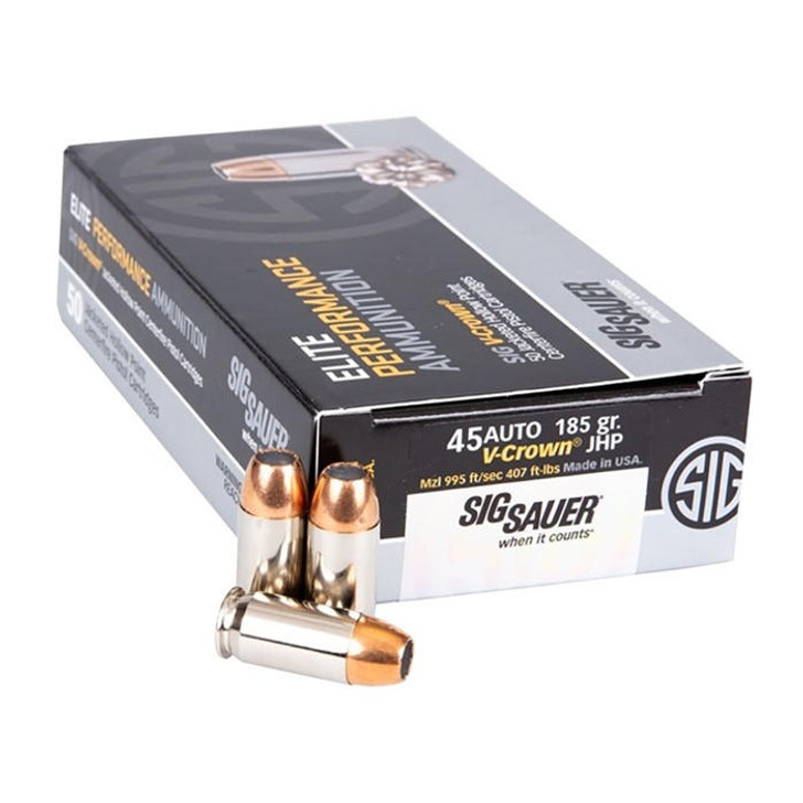 Sig Sauer, Inc. 45 Auto 230gr Jacketed Hollow Point 50/box 