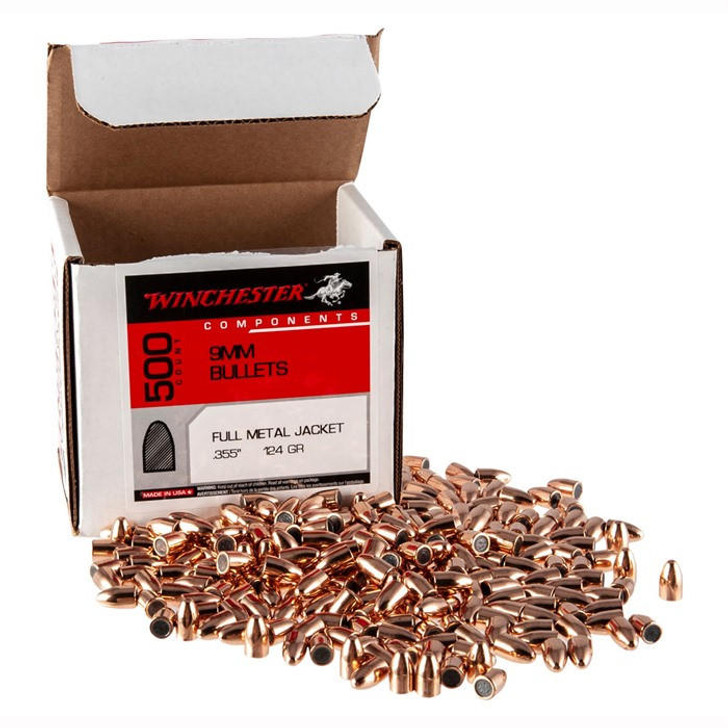 Winchester 9mm (0.355'') 124gr Fmj Flat Base 500/box 