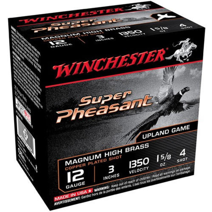  Winchester Super Pheasant 12ga 3'' #4 1-5/8oz 25/bx 
