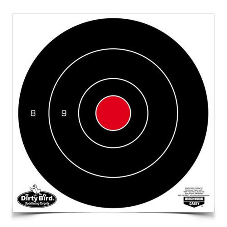 Birchwood Casey Dirty Bird 8'' Bull's-eye Target 200 Sheet Pack 