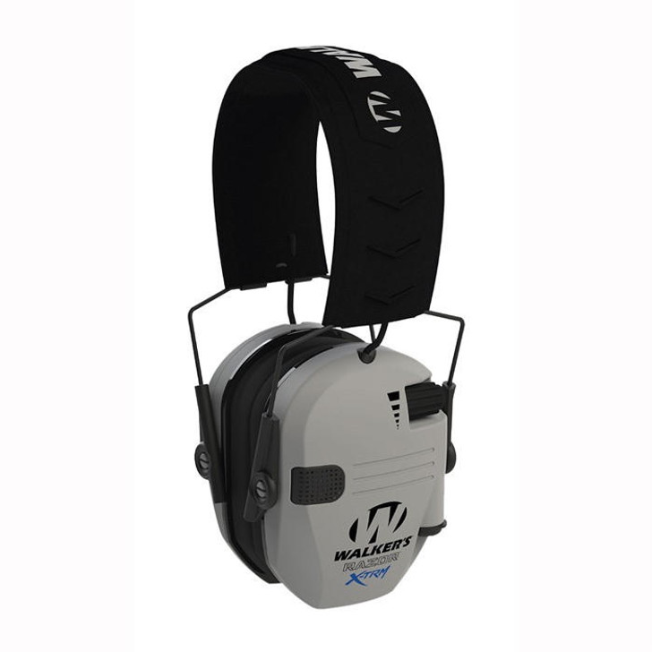 Walkers Game Ear Razor X-trm Digital Ear Muff W/ Cooling Pads Grey 
