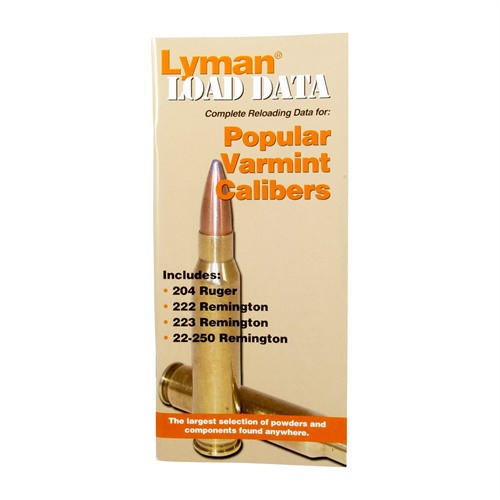  Lyman Load Data Book 20, 22 Cal 