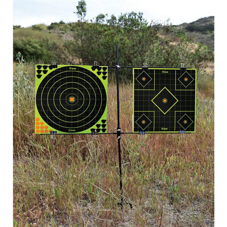 Shooting Made Easy Steel Frame Double Paper Target Stand 