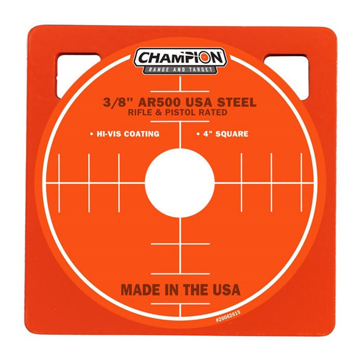 Champion Targets 4'' Square 3/8'' Ar500 Target 