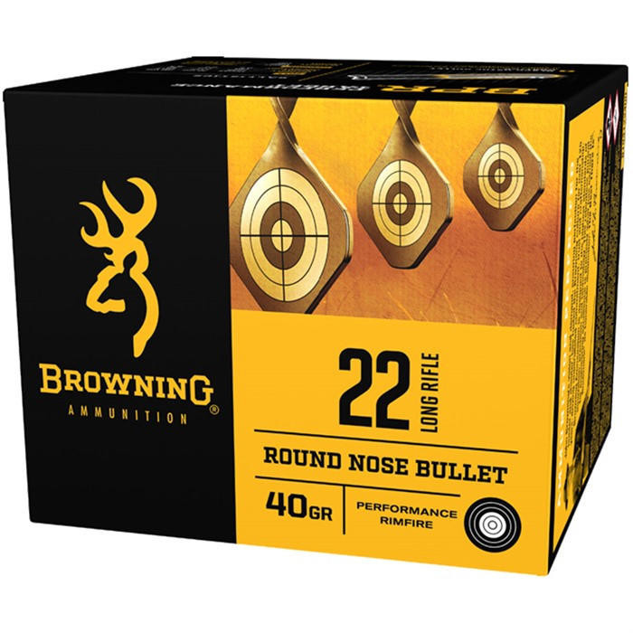 Browning Ammunition 22 Long Rifle 40gr Lead Rn 400/box 