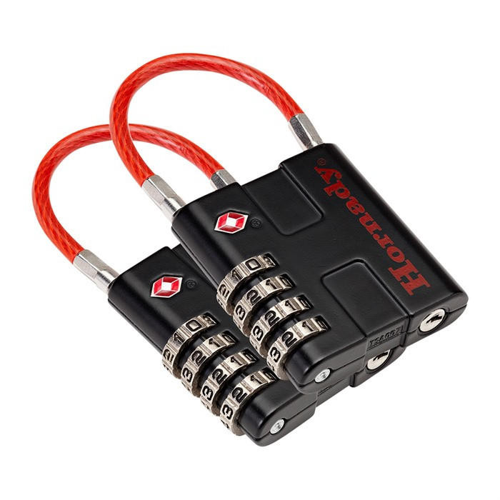 Hornady Tsa Padlock W/cable 2/pack 