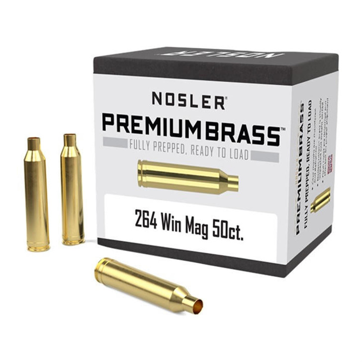 Nosler, Inc. 264 Winchester Magnum Brass Case 50/box 