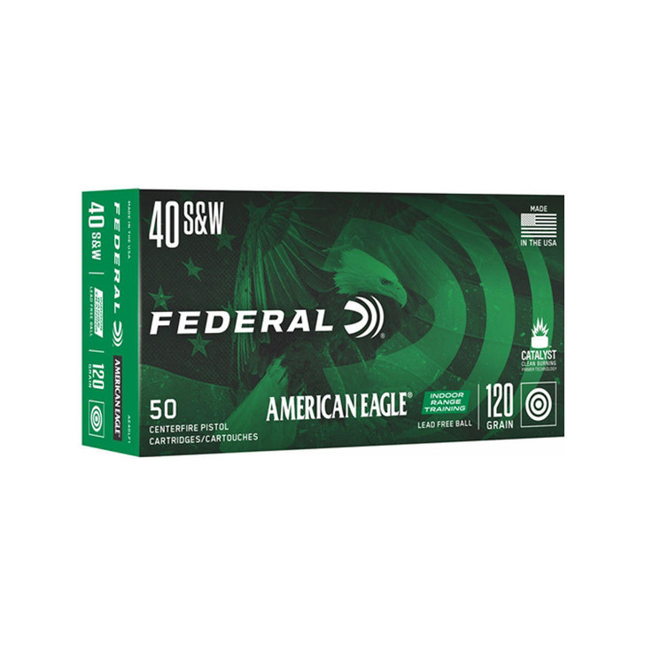 Federal Ammunition American Eagle Indoor Range Training Lead Free 40 S&w 