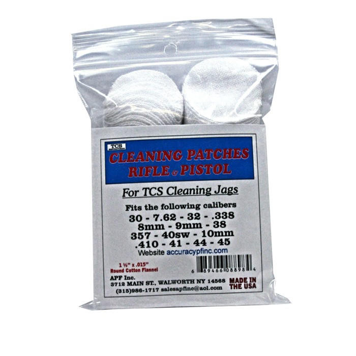  Tcs Cleaning Patches 30 Caliber - 45 Caliber 
