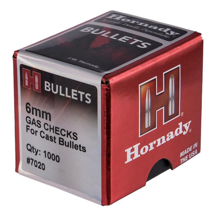 Hornady 6mm/243 Caliber Gas Checks 1,000/box 