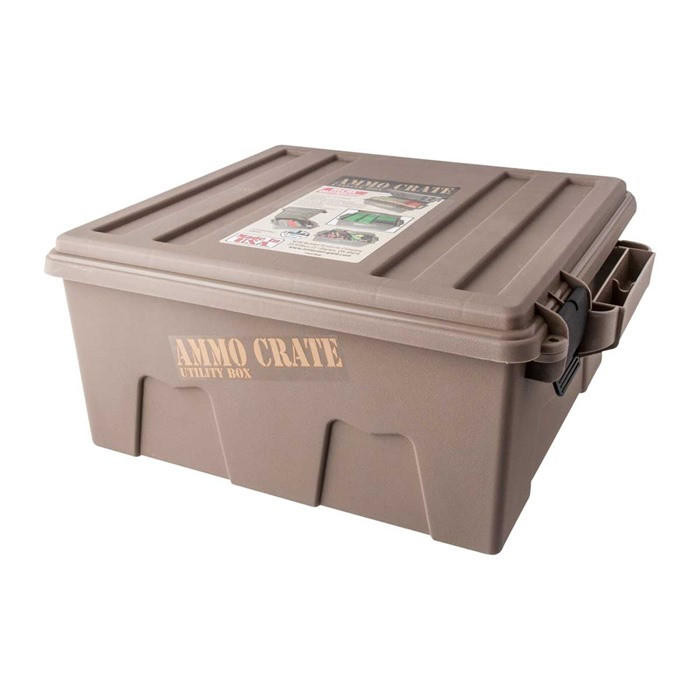 MTM Case-Gard Ammo Crate Deep Utility Box Polymer Dark Earth 