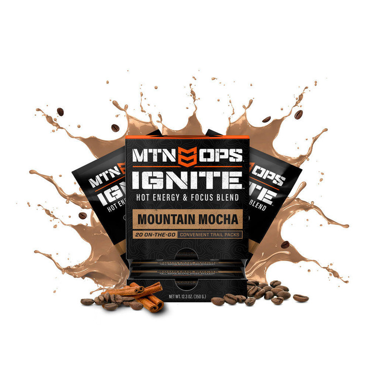 MTN OPS Hot Ignite Trail Supercharged Energy & Focus - Mountain Mocha 