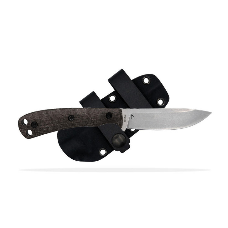 Shield Arms Skt Ascent Knife - Black, Drop Point, Plain Edge, 3.6" Blade, G10 Handle 