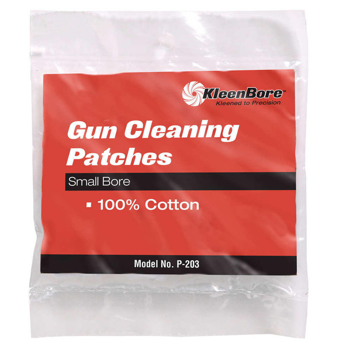 Kleen-Bore Cotton Patches - 2 &frac14;" - .38-.45/.410-20 Gauge - 50 Count 