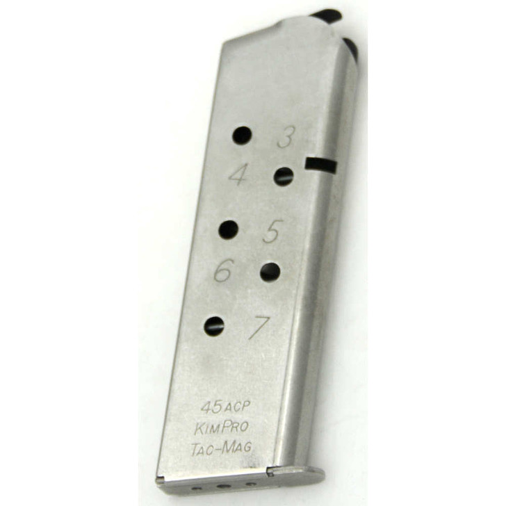 Kimber Manufacturing Inc Kimpro Tac-mag 1911 Magazine - 45 Acp, 7-round, Stainless, Full-length 