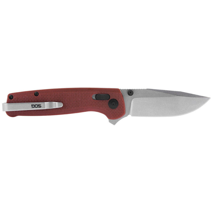 SOG KNIVES Terminus Xr G10 Knife - Crimson, Clip Point, Plain Edge, 2.95" Blade 