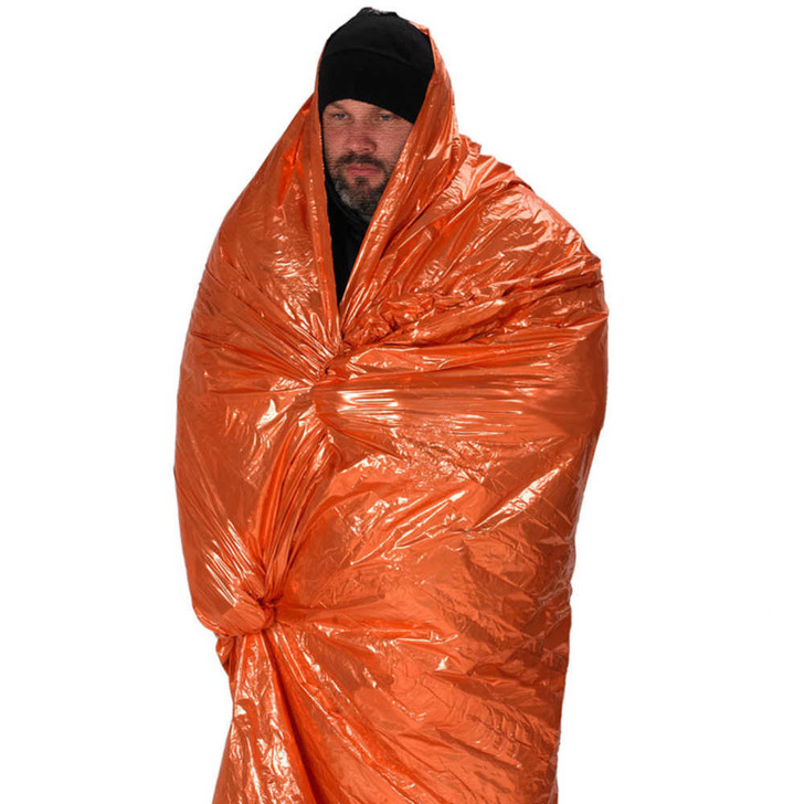 NDuR Emergency Survival Blanket - Bright Orange To Silver 