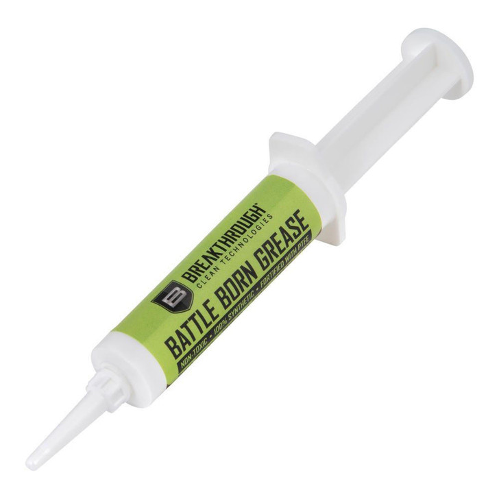 BREAKTHROUGH CLEAN TECHNOLOG Battle Born Grease W/ Ptfe - 12cc Syringe, Clear 