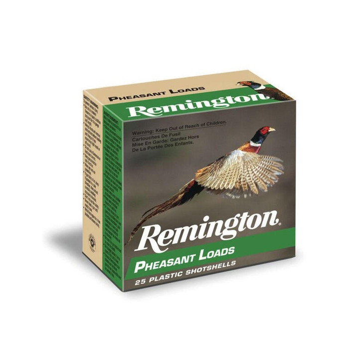 Remington Pheasant Load - 20 Gauge, Shot Sz 4, 2-3/4", 1 Oz, 1220 Fps, 25/bx 