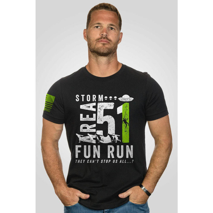 Nine Line Apparel Storm Area 51 Fun Run T-shirt - Black - 3x-large 