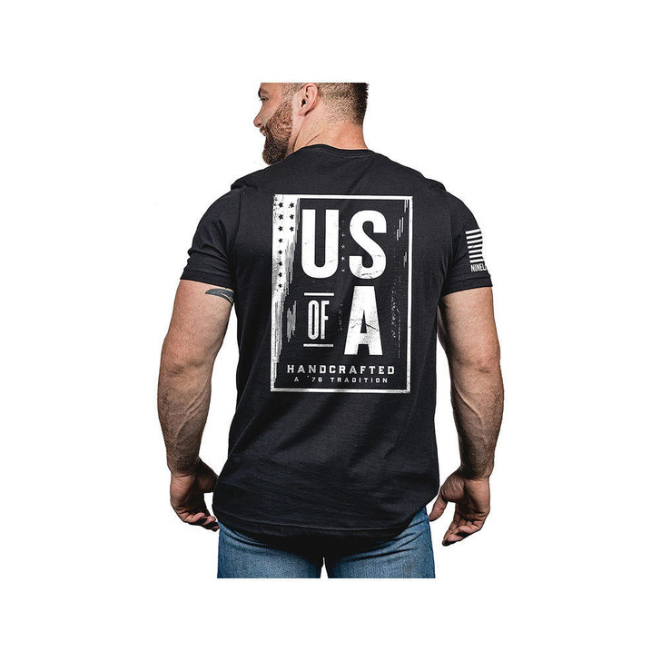 Nine Line Apparel Men's Us Of A Shirt - Large, Black 