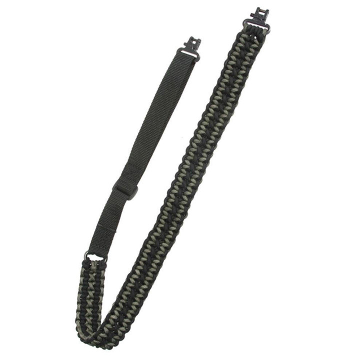 Outdoor Connection Paracord Sling With Talon Quick Release Swivels, Black 
